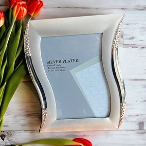 Silver Plated Photo Picture Frame, New in Box, Modern NIB